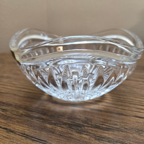 Mikasa Other - Mikasa Crystal Cimarron Wavy Bowl Clear Germany SN067‎ Trinket Dish
